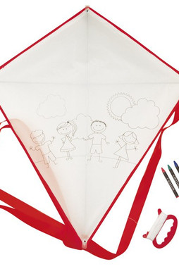 Goya 37024 - Polyester 190T Kite with 4 Crayons BLOW