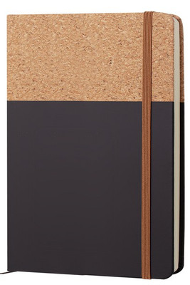 Goya 38552 - A5 Anteckningsbok PU/Kork med Elastisk Stängning BOUND