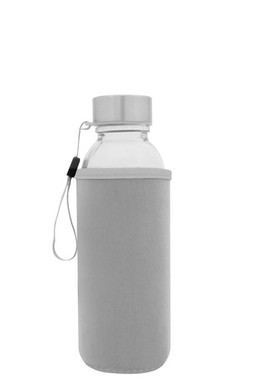 Goya 39528 - Lasi Pullo Ruostumattomalla Kannella ja Neopreenisuojalla 420 ml JARABA