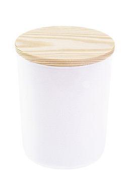Goya 50704 - Bougie en Verre Peinte avec Couvercle Bambou LEVANTI