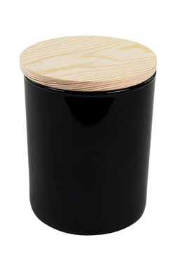 Goya 50704 - Bougie en Verre Peinte avec Couvercle Bambou LEVANTI