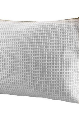 Goya 53034 - Waffle Cotton Toilet Bag with Golden Handle SENA
