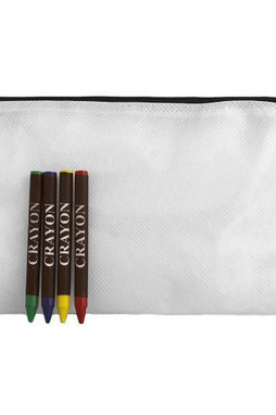 Goya 53039 - Étui RPET recyclé avec 4 crayons cire MATERNELLE