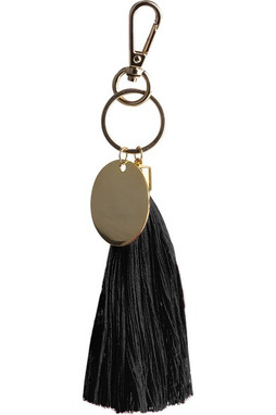 Goya 53026 - Metalen Sleutelhanger met Karabijnhaak en Katoenen Pompon POM-POM