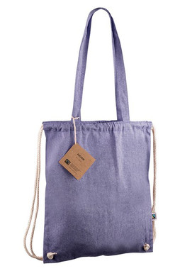 Goya 53520 - Fairtrade Gerecyclede Katoenen Rugzak met Lange Handvatten MOOR