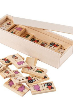 Goya 53509 - Houten Dieren Domino Spel voor Kinderen DOMINO