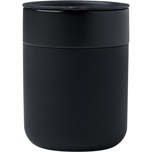 Java 330 ml ceramic tumbler with silicone wrap and plastic lid - EgotierPro 100808
