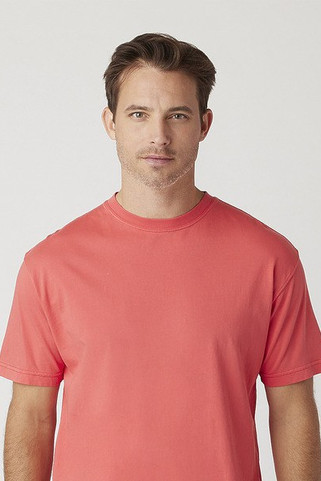 Cotton Heritage OU1690 - Camiseta de manga corta teñida en prenda