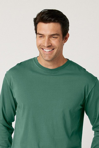 Cotton Heritage OU1964 - Camiseta de manga larga teñida en prenda