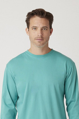 Cotton Heritage OU1964 - Camiseta de manga larga teñida en prenda