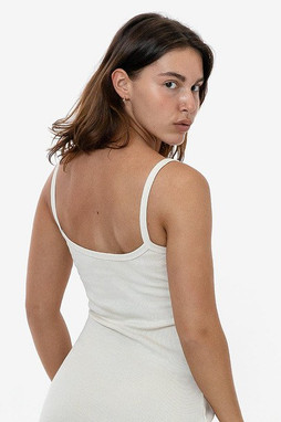 LA Apparel RHR318GD - Heavy Rib Spaghetti Dress
