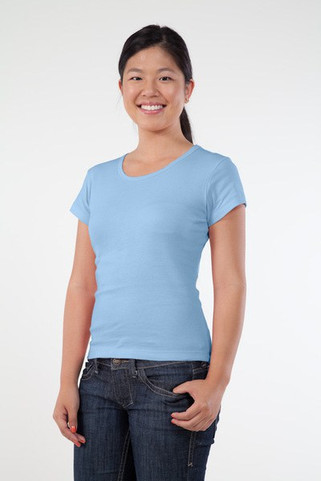 Sun International 30100 - 100% 5.8 oz Baby Rib Fitted Jr