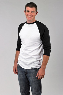 Sun International 20521B - Youth Raglan Baseball Tee