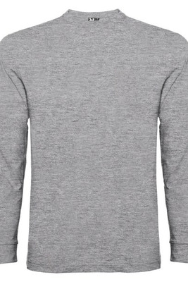 Roly CA1204 - POINTER  Long-sleeve t-shirt in tubular fabric with 4-layer crew neck and 1x1 ribbed cuffs