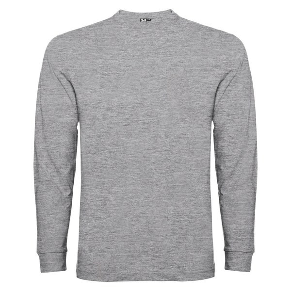 Roly CA1204 - POINTER  Long-sleeve t-shirt in tubular fabric with 4-layer crew neck and 1x1 ribbed cuffs