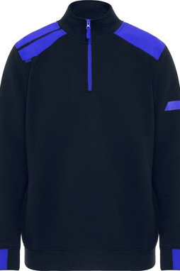 Roly SU8413 - MAVERICK Half zip sweater in a colour combination design