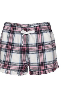 Skinnifit SK082 - Pantaloncini donna a motivo tartan