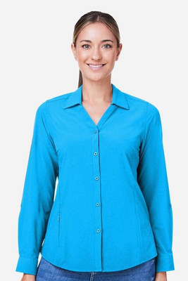 Core365 CE510LW - Ladies Ultra UVP® Long-Sleeve Marina Shirt