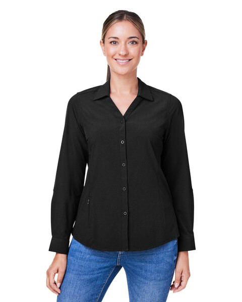 Core365 CE510LW - Ladies Ultra UVP® Long-Sleeve Marina Shirt
