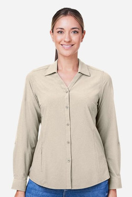 Core365 CE510LW - Ladies Ultra UVP® Long-Sleeve Marina Shirt