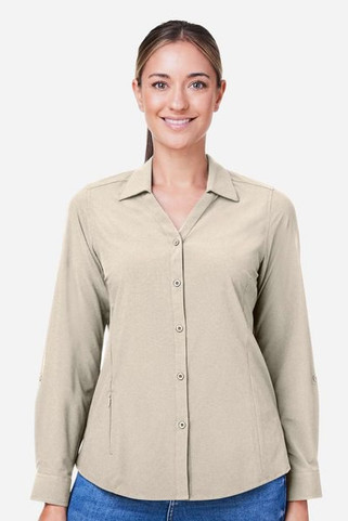 Core365 CE510LW - Ladies Ultra UVP® Long-Sleeve Marina Shirt