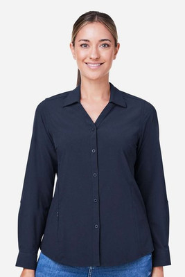 Core365 CE510LW - Ladies Ultra UVP® Long-Sleeve Marina Shirt