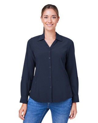 Core365 CE510LW - Ladies Ultra UVP® Long-Sleeve Marina Shirt