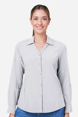 Core365 CE510LW - Ladies Ultra UVP® Long-Sleeve Marina Shirt