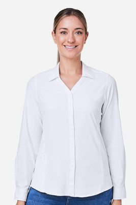Core365 CE510LW - Ladies Ultra UVP® Long-Sleeve Marina Shirt