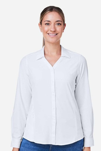 Core365 CE510LW - Ladies Ultra UVP® Long-Sleeve Marina Shirt