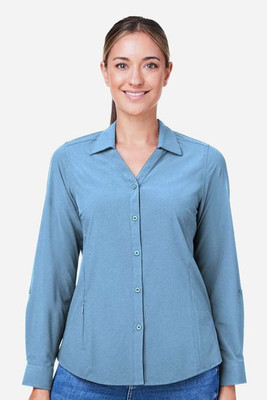 Core365 CE510LW - Ladies Ultra UVP® Long-Sleeve Marina Shirt