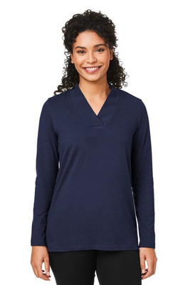 Devon & Jones DP121W - Ladies Raleigh Shawl Collar Knit Top