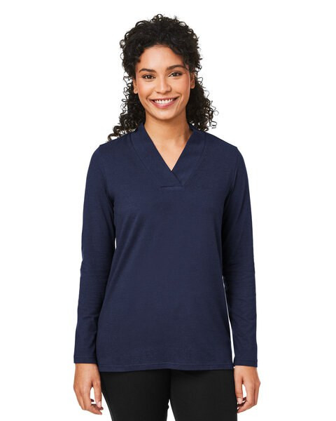 Devon & Jones DP121W - Ladies Raleigh Shawl Collar Knit Top