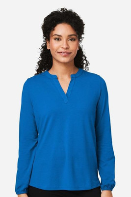 Devon & Jones DP122W - Ladies Raleigh Half-Placket Knit Top