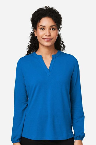 Devon & Jones DP122W - Ladies Raleigh Half-Placket Knit Top