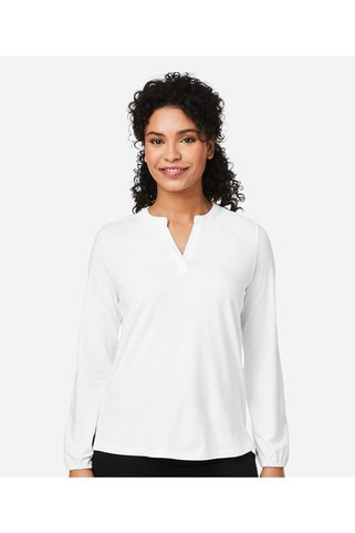 Devon & Jones DP122W - Ladies Raleigh Half-Placket Knit Top