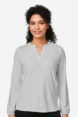Devon & Jones DP122W - Ladies Raleigh Half-Placket Knit Top