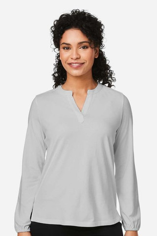 Devon & Jones DP122W - Ladies Raleigh Half-Placket Knit Top