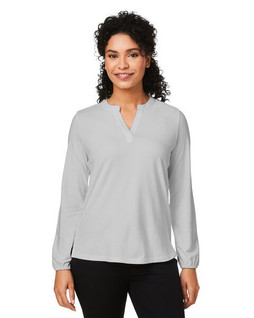 Devon & Jones DP122W - Ladies Raleigh Half-Placket Knit Top