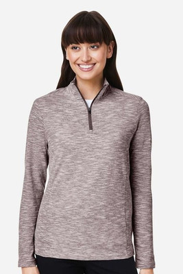 North End NE415W - Ladies Eclipse Jacquard Quarter-Zip
