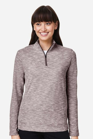 North End NE415W - Ladies Eclipse Jacquard Quarter-Zip