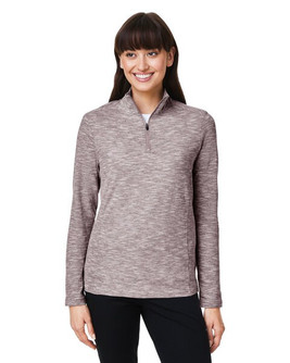 North End NE415W - Ladies Eclipse Jacquard Quarter-Zip