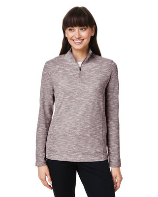 North End NE415W - Ladies Eclipse Jacquard Quarter-Zip