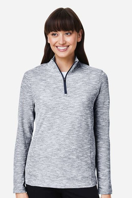 North End NE415W - Ladies Eclipse Jacquard Quarter-Zip