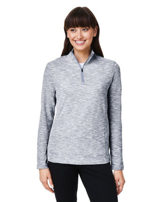 North End NE415W - Ladies Eclipse Jacquard Quarter-Zip