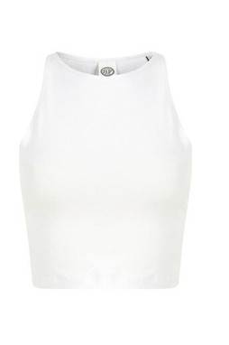 Skinnifit SK106 - Damen Racerback Kurz Top aus Baumwollmischung