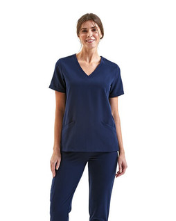 Onna By Premier NN310 - Ladies Invincible V-Neck Stretch Scrub Top