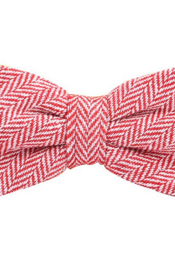 KARLOWSKY KYAK9 - Stylish urban bow tie with herringbone pattern