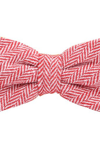 KARLOWSKY KYAK9 - Stylish urban bow tie with herringbone pattern