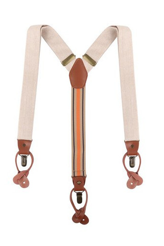 KARLOWSKY KYAG4 - Stylish urban suspenders with herringbone pattern